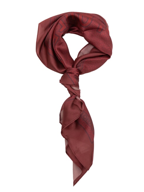YNOT STAMPA ALL OVER Foulard quadrato in seta cherry - Sciarpe