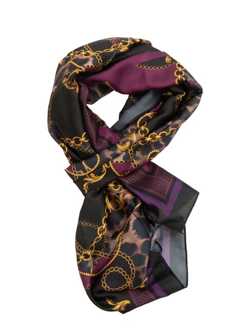 YNOT STAMPA ALL OVER Foulard rettangolare in seta leo chain - Sciarpe