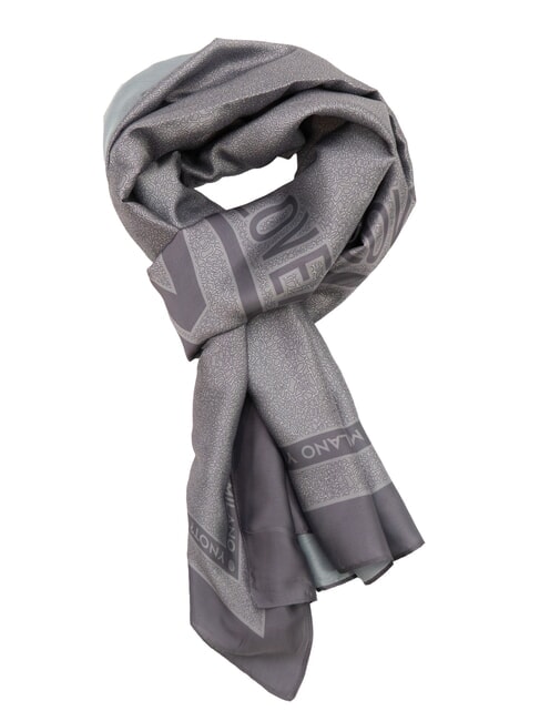YNOT STAMPA ALL OVER Foulard rettangolare in seta toupe - Sciarpe