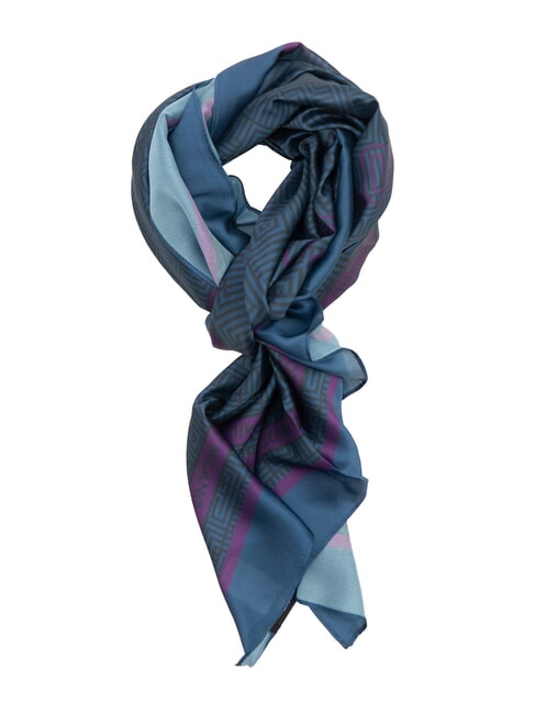 YNOT STAMPA ALL OVER Foulard rettangolare in seta petrol - Sciarpe