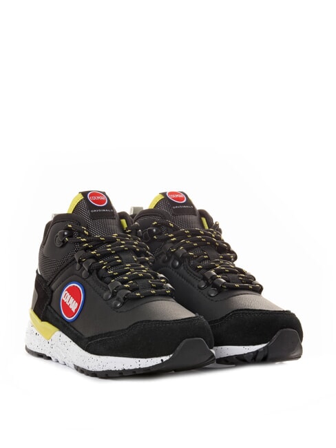 COLMAR COOPER AKT KIDS Sneakers a stivaletto balck/yellow - Scarpe Bambino