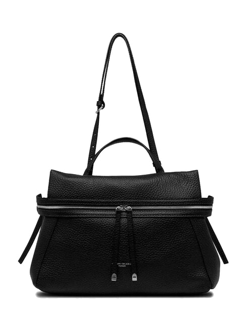 GIANNI CHIARINI GILDA Borsa a spalla in pelle martellata Nero - Borse Donna