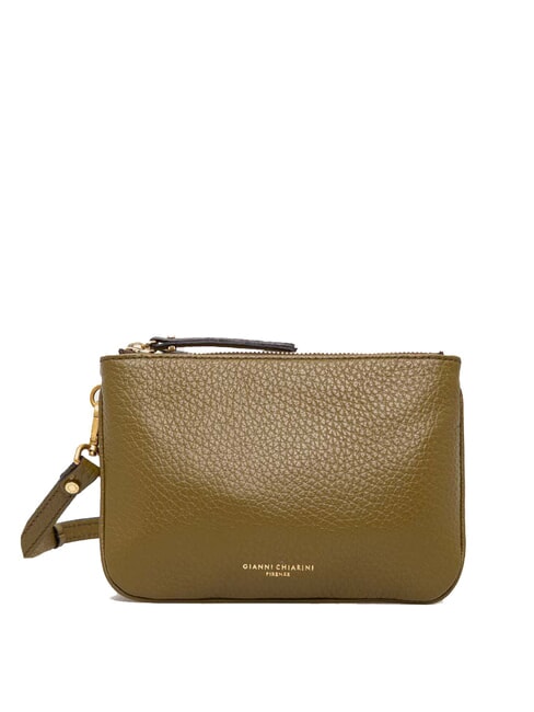 GIANNI CHIARINI FRIDA Borsa tracolla in pelle doppia zip moss - Borse Donna