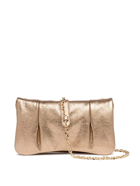 GIANNI CHIARINI GLENDA Pochette in pelle laminata champagne - Borse Donna