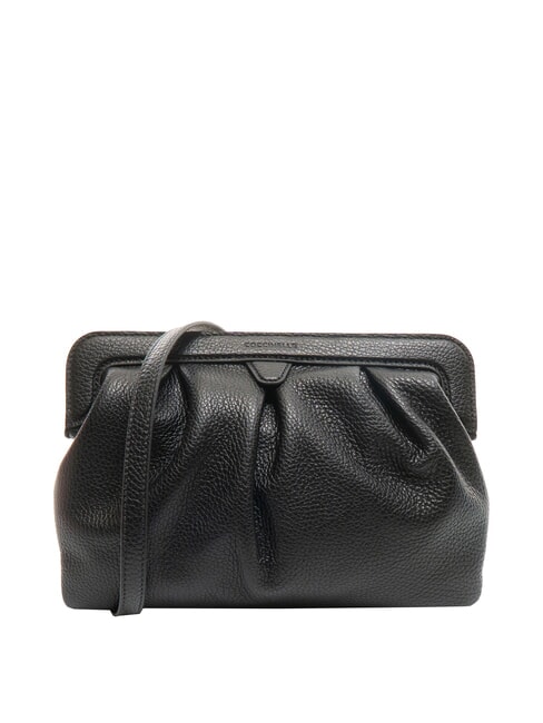COCCINELLE DILETTA SOFT Borsa clutch in pelle martellata Nero - Borse Donna