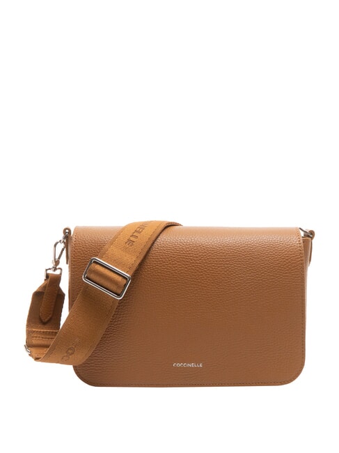 COCCINELLE ARIES Borsa a tracolla in pelle martellata CUIR - Borse Donna