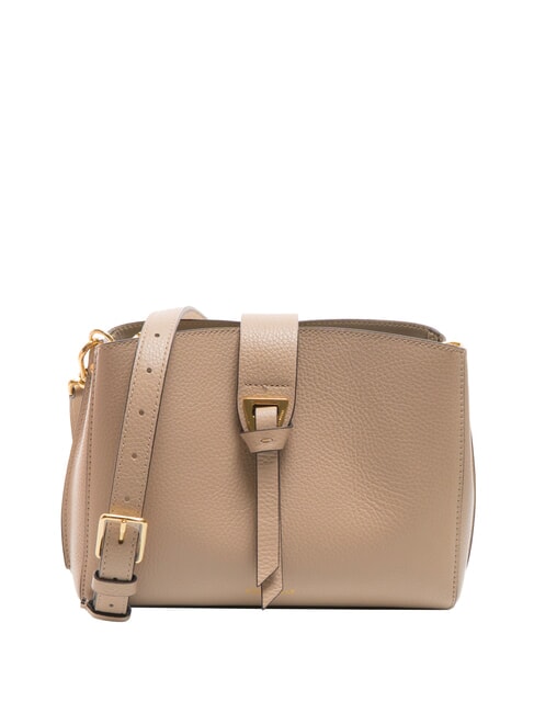 COCCINELLE ALBA Borsa a tracolla in pelle martellata powder pink - Borse Donna