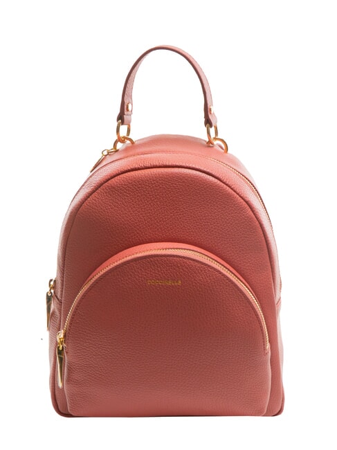 COCCINELLE ALPHA Zaino in pelle martellata con tasca pot - Borse Donna