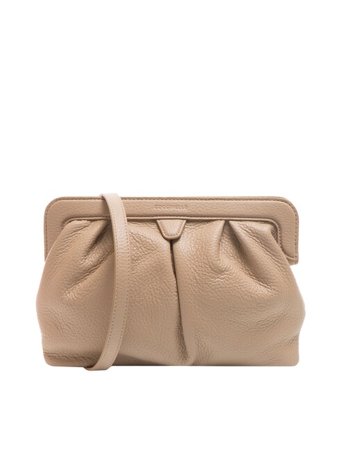 COCCINELLE DILETTA SOFT Borsa clutch in pelle martellata powder pink - Borse Donna