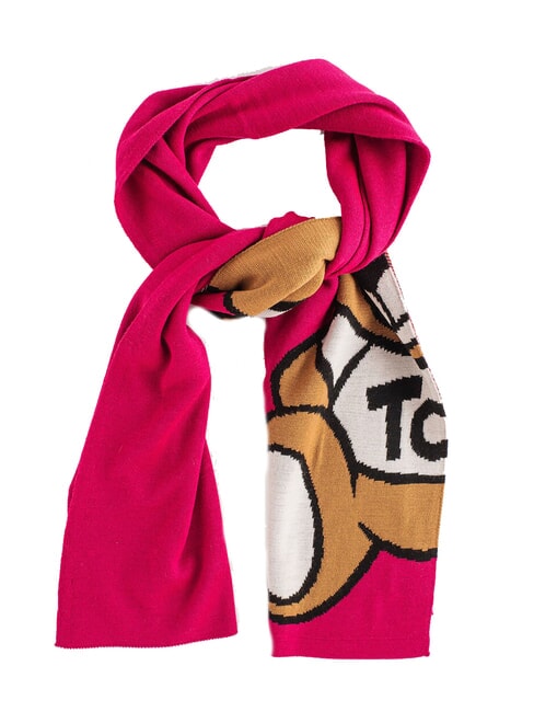 MOSCHINO MAXI TEDDY Sciarpa fucsia - Sciarpe