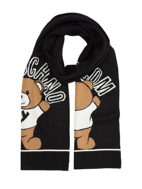 MOSCHINO TEDDY Sciarpa misto lana nero - Sciarpe