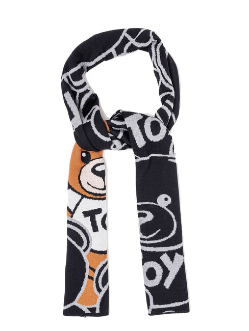 MOSCHINO TEDYY ALL OVER Sciarpa nero - Sciarpe