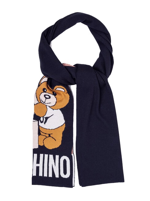 MOSCHINO TEDDY BOX Sciarpa blu - Sciarpe