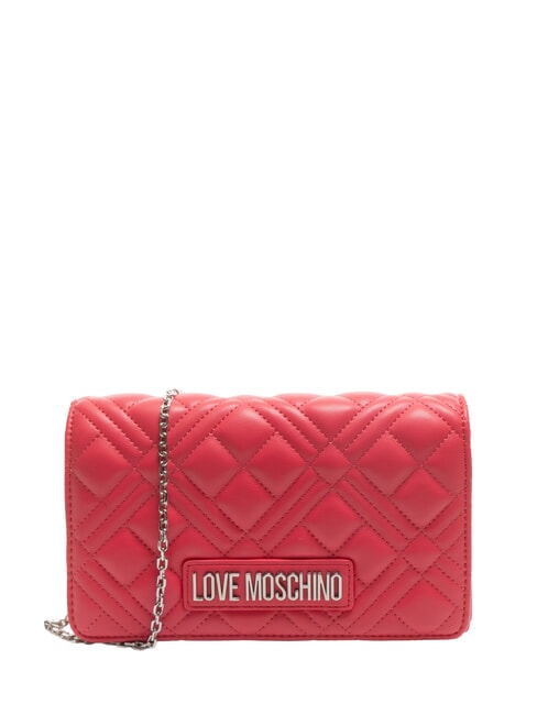 LOVE MOSCHINO QUILTED Mini Bag con tracolla fuxia - Borse Donna