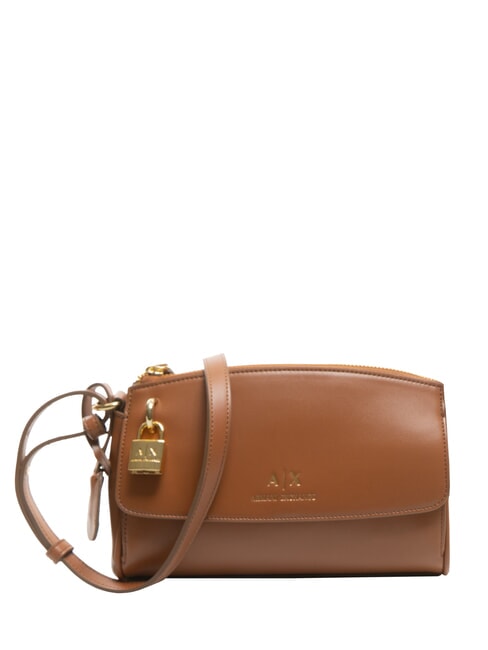 ARMANI EXCHANGE JANE Borsa a tracolla con lucchetto whisky - Borse Donna