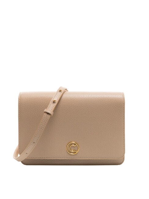 COCCINELLE TULIP Borsa in pelle martellata con flap  powder pink - Borse Donna