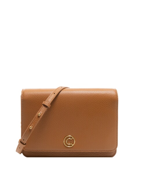 COCCINELLE TULIP Borsa in pelle martellata con flap  CUIR - Borse Donna