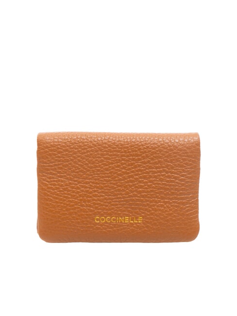 COCCINELLE SOFTY Portacarte in pelle martellata CUIR - Portafogli Donna