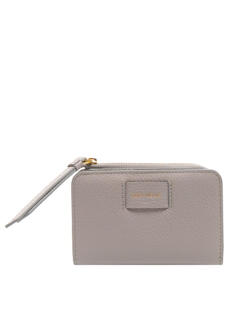 COCCINELLE VOILE Portafoglio medio in pelle martellata light grey - Portafogli Donna