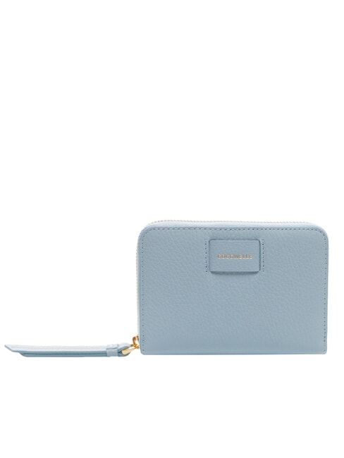 COCCINELLE VOILE Portafoglio medio zip around in pelle mist blue - Portafogli Donna