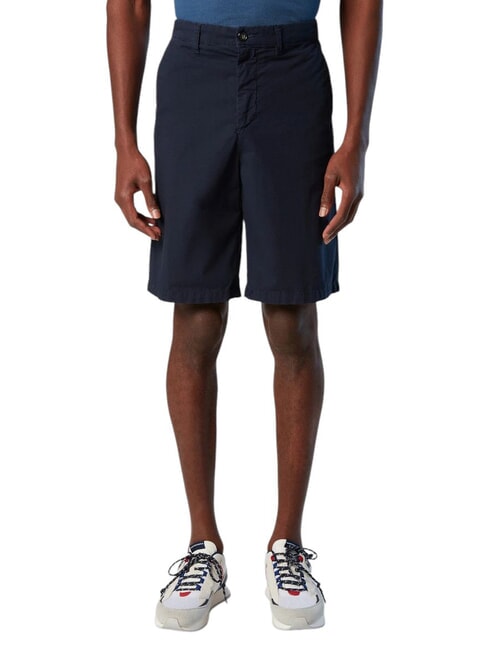 NORTH SAILS FREEDOM Pantaloni corti chino in cotone stretch navy blue - Pantaloni Uomo