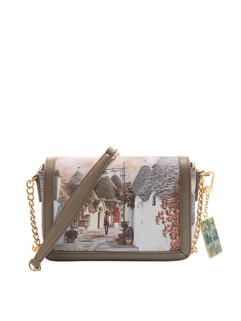 YNOT CITY LIFE Borsa a tracolla con flap trulli - Borse Donna