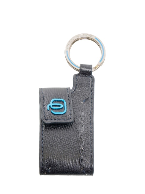 PIQUADRO BLUE SQUARE Portachiavi / Porta indirizzo in pelle  blu - Portachiavi