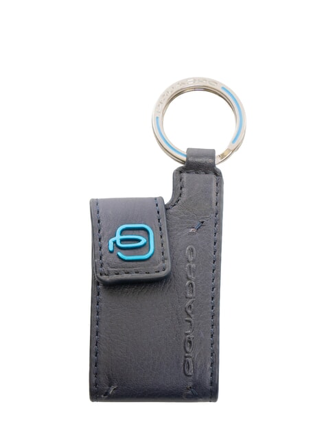 PIQUADRO BLUE SQUARE Portachiavi / Porta indirizzo in pelle  blu - Portachiavi