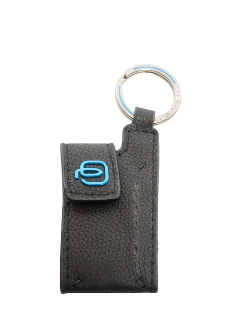 PIQUADRO BLUE SQUARE Portachiavi / Porta indirizzo in pelle  nero - Portachiavi