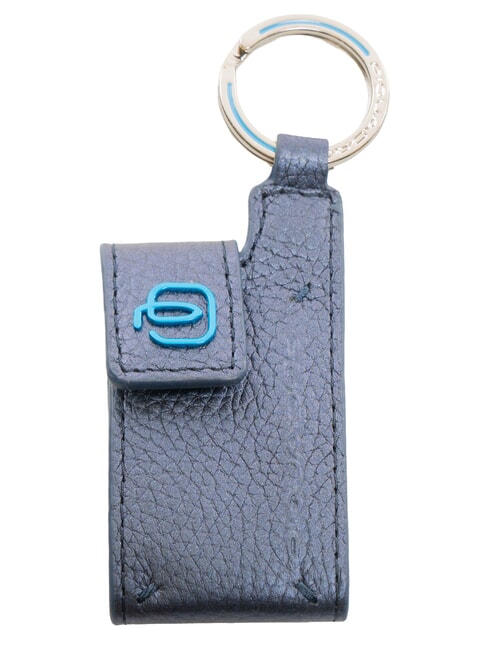 PIQUADRO BLUE SQUARE Portachiavi / Porta indirizzo in pelle  blu - Portachiavi