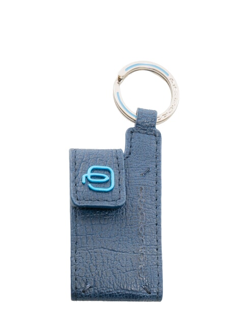 PIQUADRO BLUE SQUARE Portachiavi / Porta indirizzo in pelle  BLU5 - Portachiavi