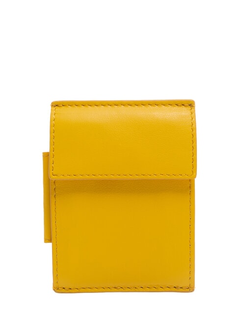 PIQUADRO URBAN Portamonete / Portacard in pelle Giallo - Portafogli Uomo