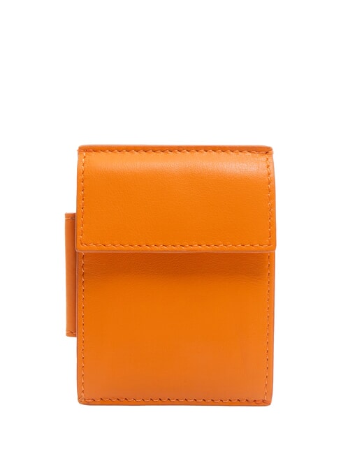 PIQUADRO URBAN Portamonete / Portacard in pelle ARANCIO - Portafogli Uomo