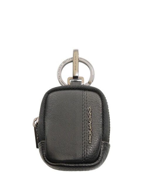 PIQUADRO RONNIE  Astuccio portachiavi/portamonete in pelle Nero - Portachiavi