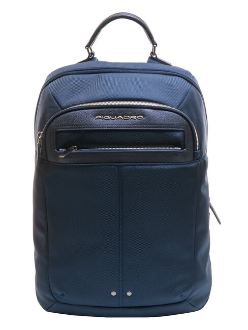PIQUADRO LINK Zaino in pelle e tessuto, porta pc 15.6" avio - Zaini da lavoro porta PC
