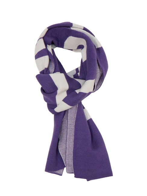 JOHN RICHMOND ZAMIG Sciarpa maxi logo purple - Sciarpe