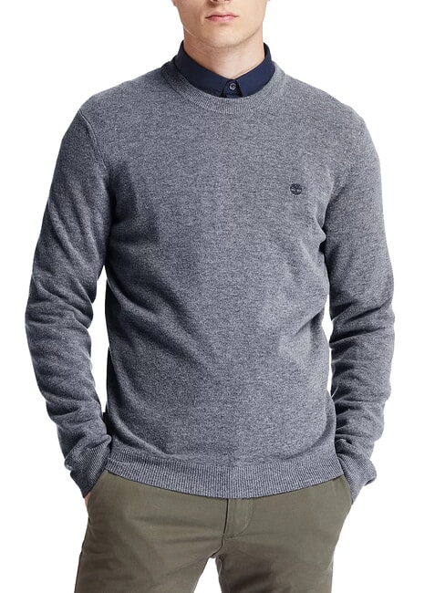 TIMBERLAND MERINO Maglione girocollo in misto lana dark/grey/heather - Maglie Uomo