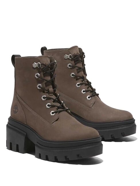 TIMBERLAND EVERLEIGH MID  Stivaletti alti in pelle medium brown nubuck - Scarpe Donna