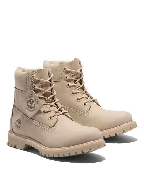 TIMBERLAND PREMIUM 6 INCH  Stivaletti imbottiti in pelle light beige - Scarpe Donna
