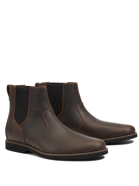 TIMBERLAND WOODHULL MID  Stivaletti in pelle DarkBrown - Scarpe Uomo