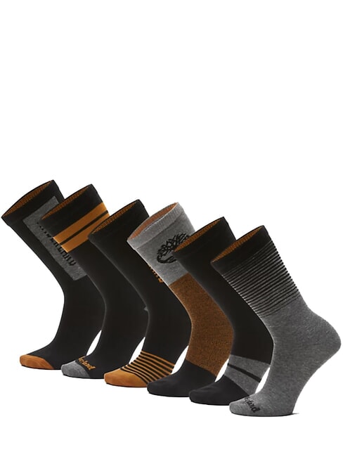 TIMBERLAND MIXUP  6 paia di calze NERO - Calze Uomo