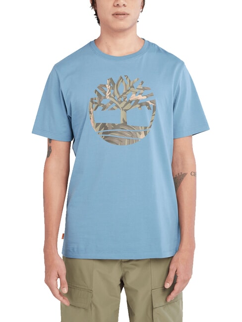 TIMBERLAND TFO SLOGAN LOGO T-Shirt in cotone wheat boot - T-shirt Uomo