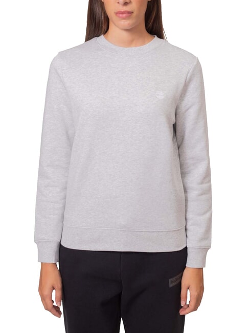 TIMBERLAND EXETER RIVER BRUSHED  Felpa in misto cotone light grey melange - Felpe Donna