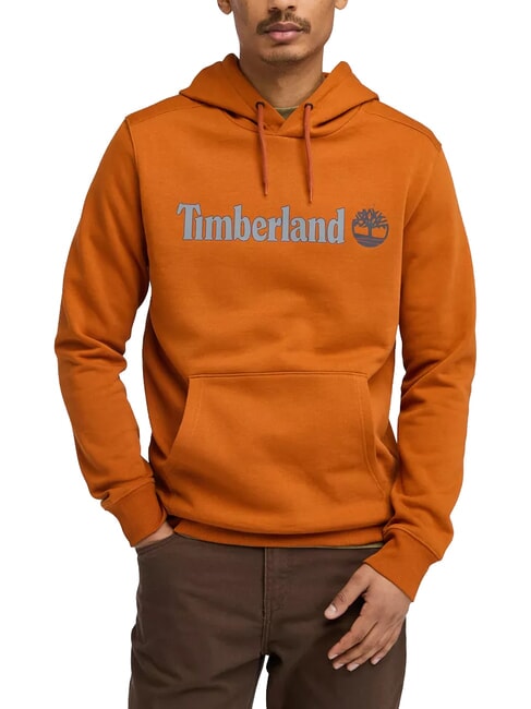 TIMBERLAND KENNEBEC RIVER TREE LOGO Felpa con cappuccio umber - T-shirt Uomo