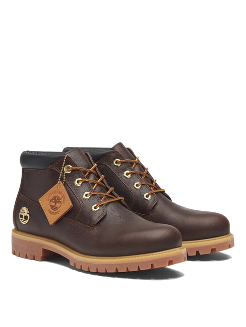 TIMBERLAND PREMIUM MID  Stivaletti impermeabili in pelle dk brown full grain w blk - Scarpe Uomo