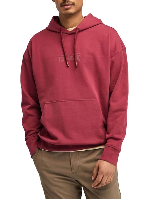 TIMBERLAND BACK LOGO  Felpa con cappuccio cordovan - Felpe Uomo