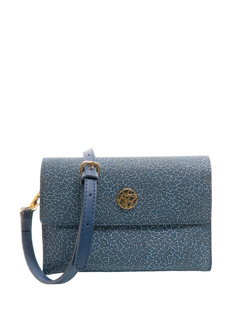 YNOT LUX Borsa a tracolla con flap blue - Borse Donna