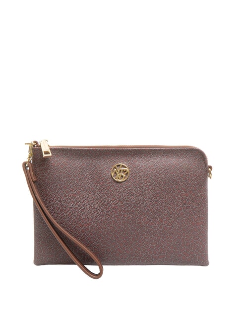 YNOT LUX Clutch a bustina con polsierina mogano - Borse Donna