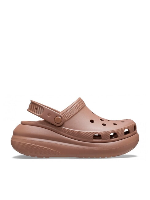 CROCS CLASSIC CRUSH CLOG Ciabatta sabot platform latte - Scarpe Unisex