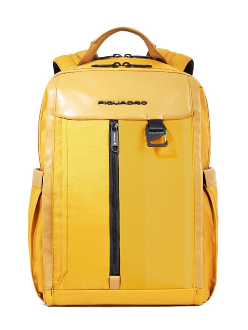 PIQUADRO STEVE Zaino porta pc 14" Giallo - Zaini da lavoro porta PC